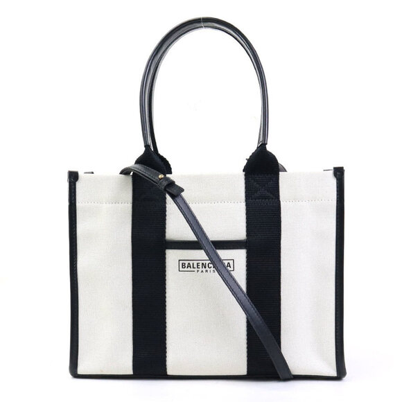 BALENCIAGA Black Leather Shoulder Bag - Picture 1 of 5